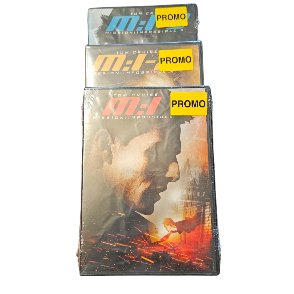 Mission Impossible Tom Cruise Movie DVD 3 Set M:I 1 2 3 NEW Sealed Promo